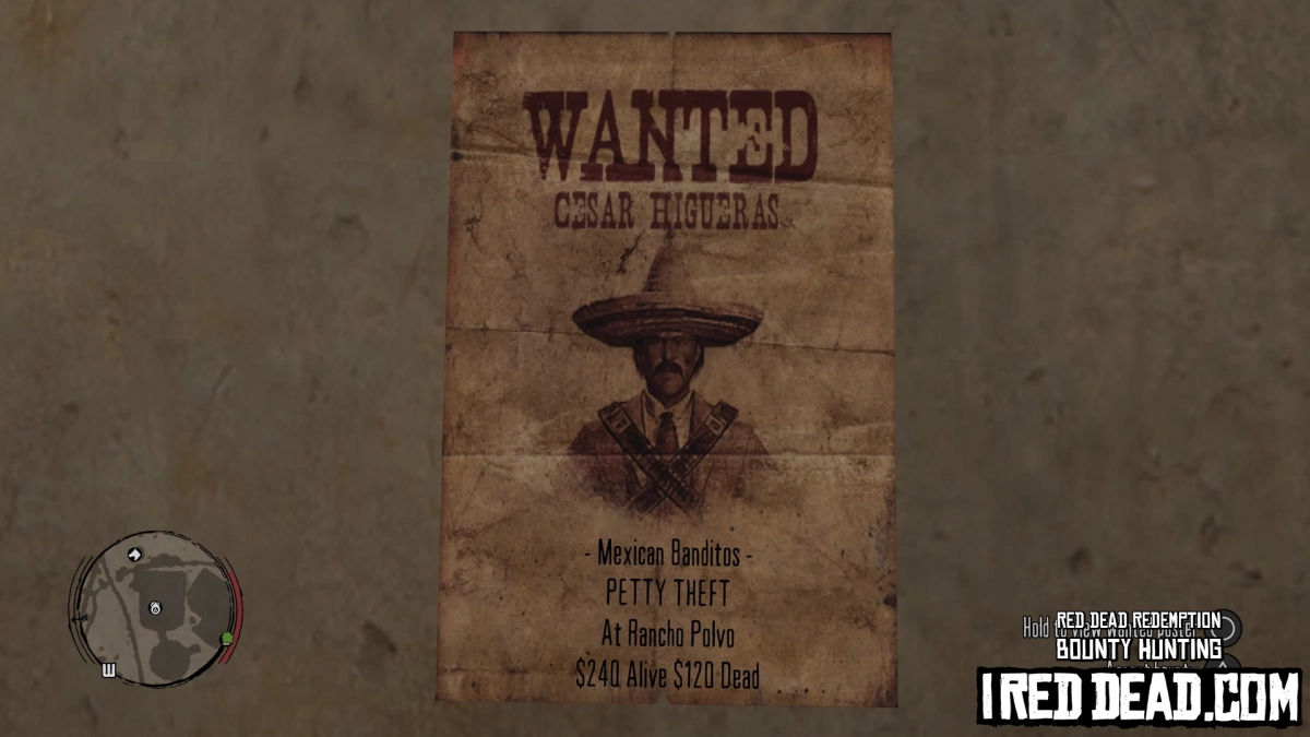 Red Dead Redemption Bounty Hunting Rancho Polvo