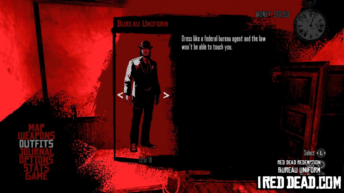 Red Dead Redemption Bureau Uniform Criteria Completed