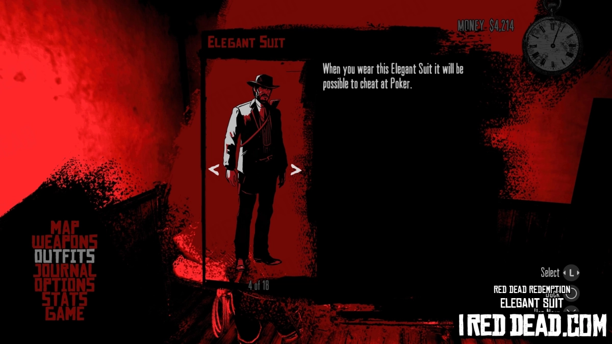 Red Dead Redemption Elegant Suit Criteria Completed