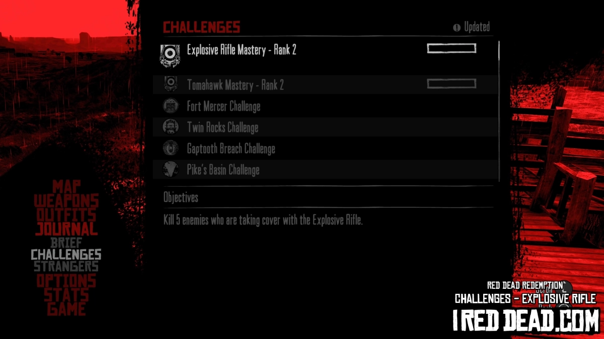 Red Dead Redemption Explosive Rifle Mastery Challenge