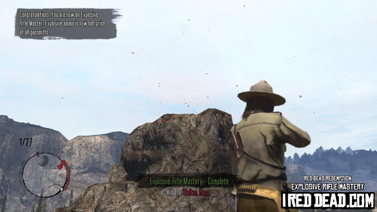 Red Dead Redemption Explosive Rifle Mastery Complete