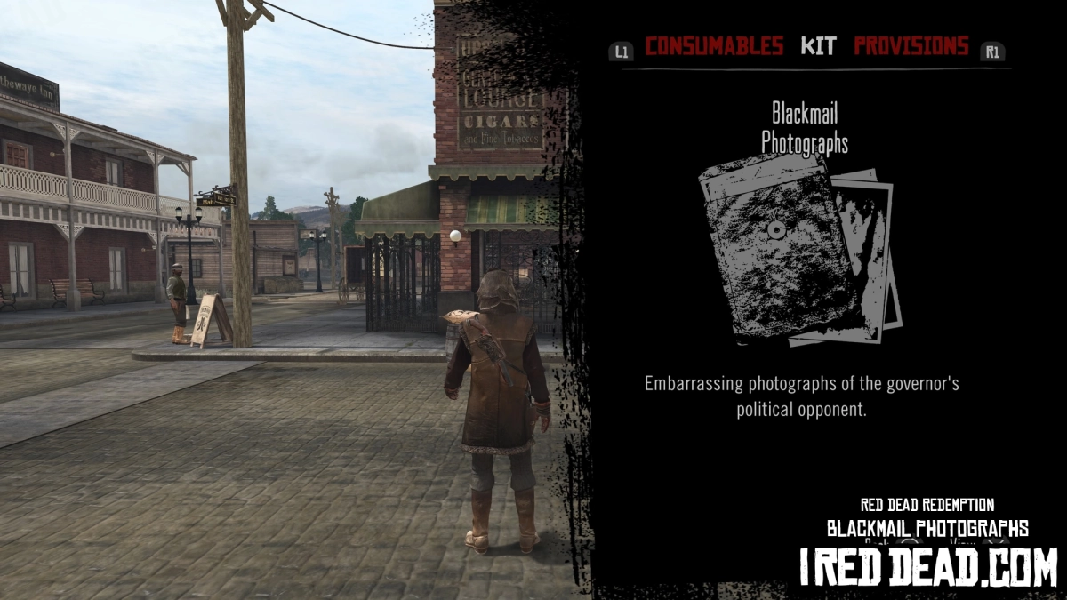 Red Dead Redemption Kit Item Blackmail Photographs