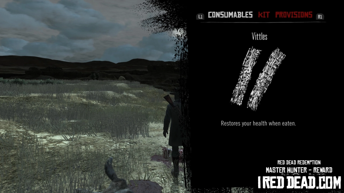 Red Dead Redemption Master Hunter Rank 10 Reward Vittles