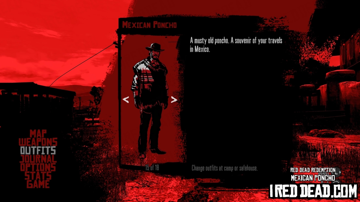 Red Dead Redemption Mexican Poncho Criteria Completed
