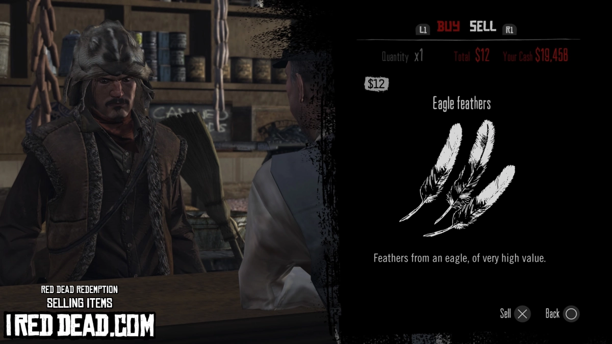 Red Dead Redemption Selling Items Eagle Feathers
