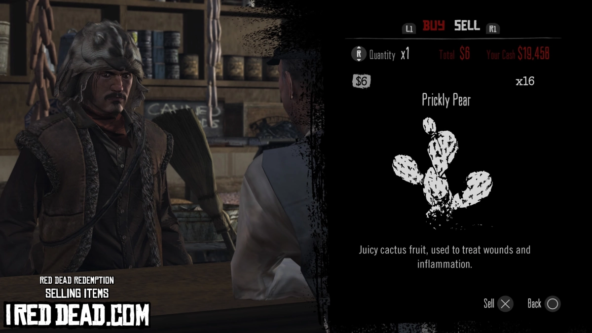 Red Dead Redemption Selling Items Prickly Pear