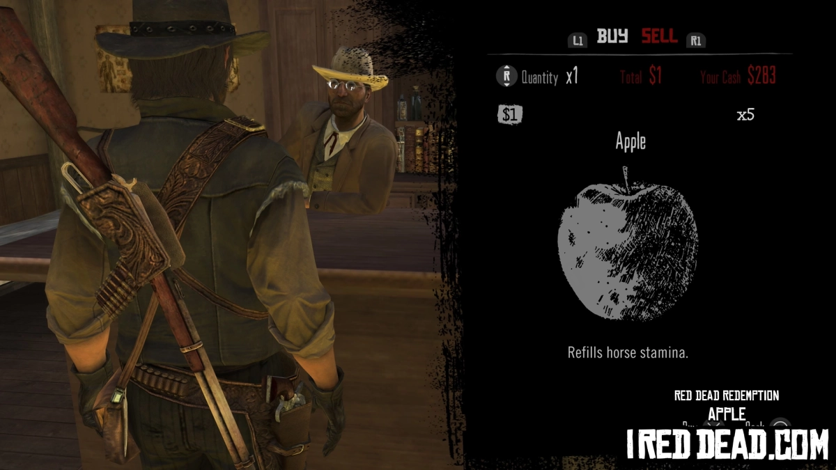 Red Dead Redemption Shop Item Apple