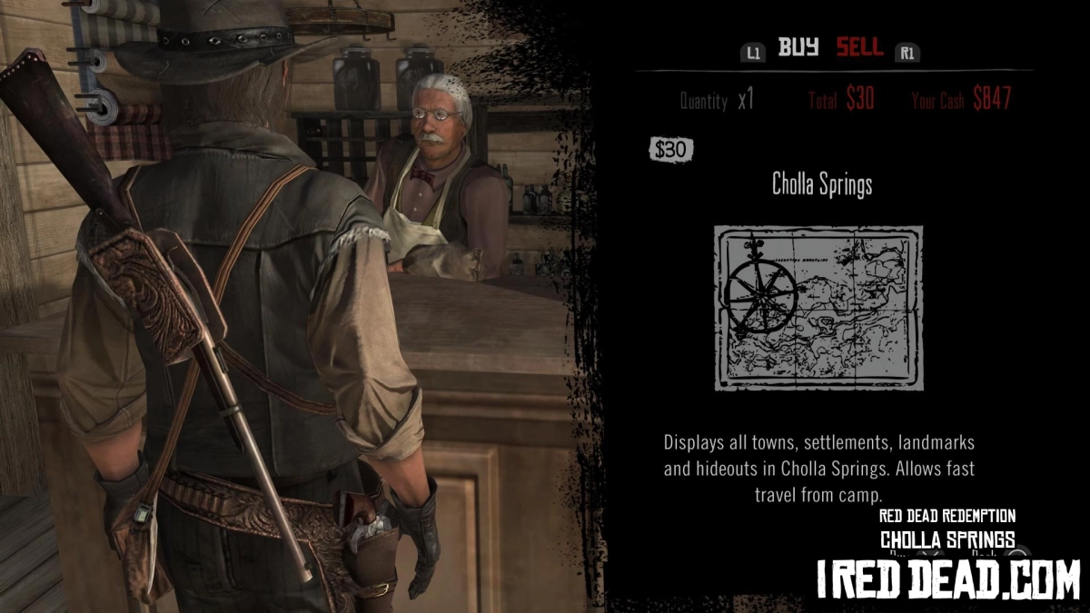 Red Dead Redemption Shop Item Cholla Springs
