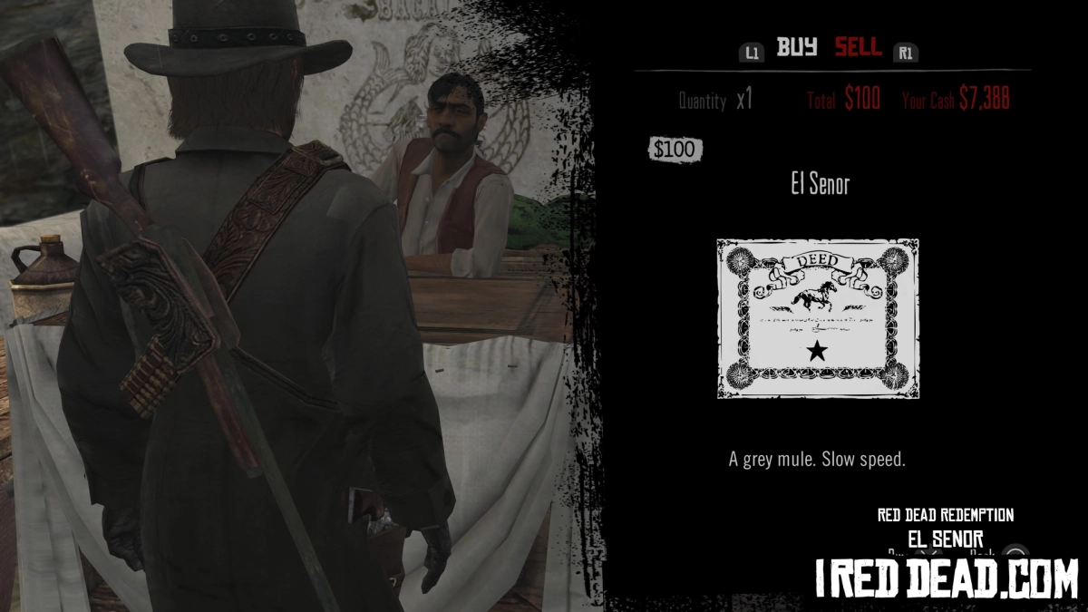 Red Dead Redemption Shop Item El Senor