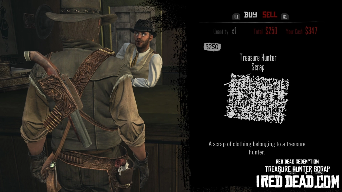 Red Dead Redemption Shop Item Treasure Hunter Scrap