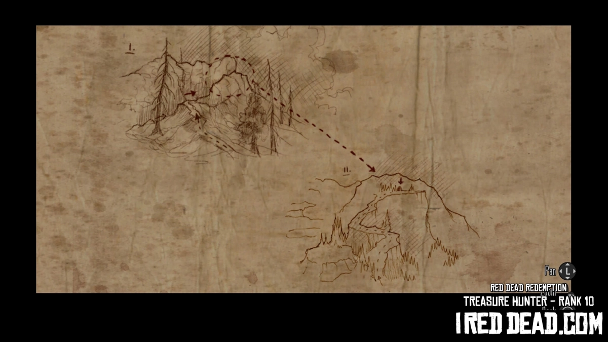 Red Dead Redemption Treasure Hunter Rank 10 Map
