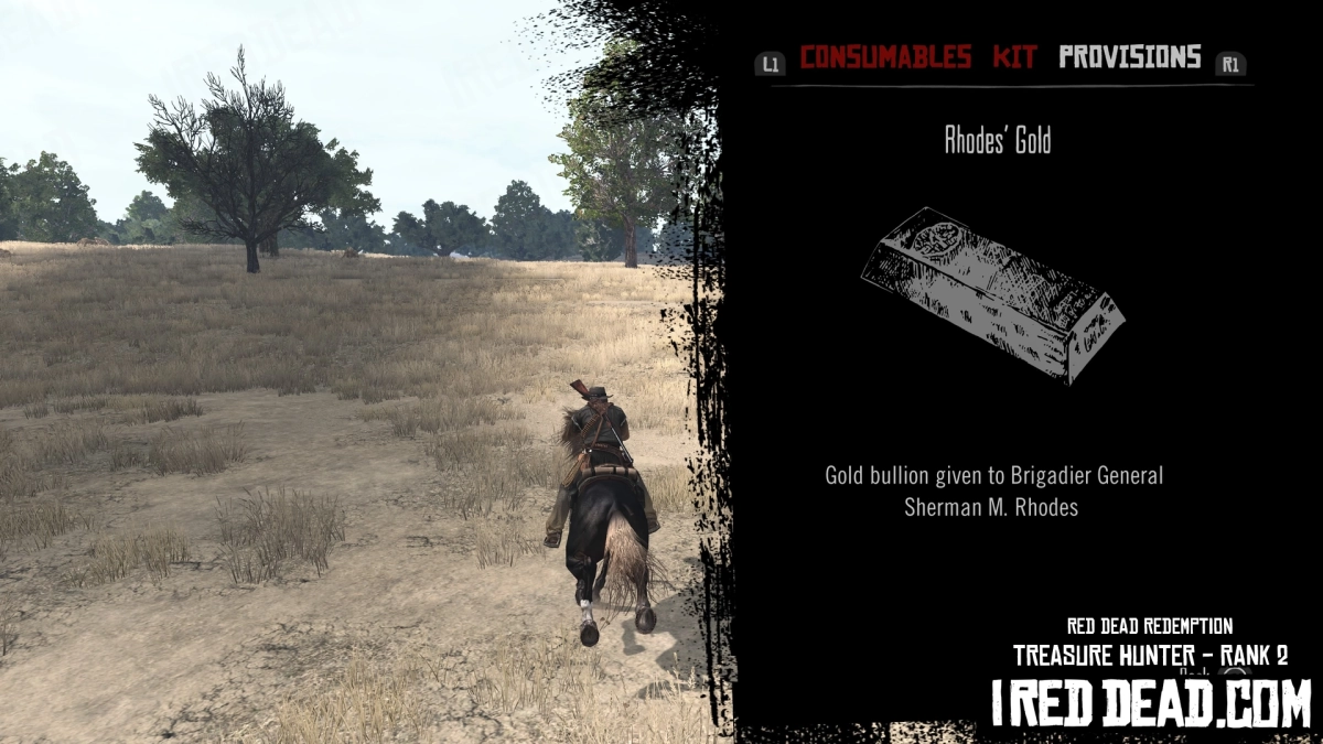 Red Dead Redemption Treasure Hunter Rank 2 Rhodes Gold