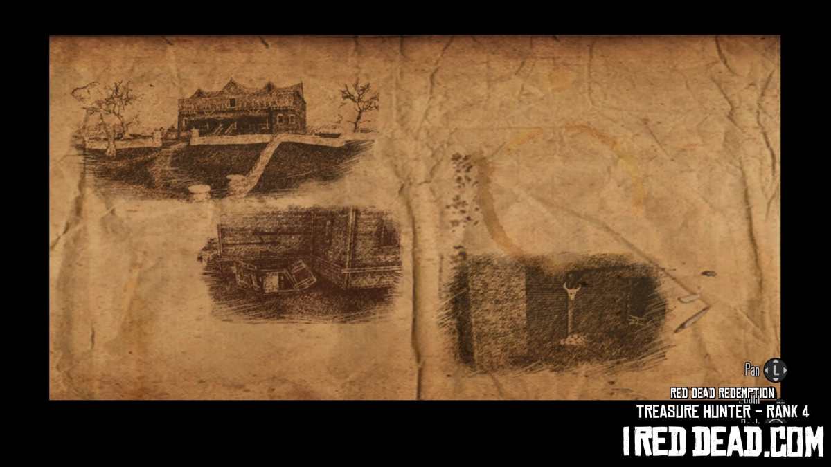 Red Dead Redemption Treasure Hunter Rank 4 Map