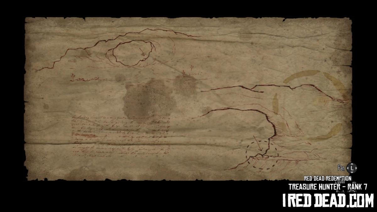 Red Dead Redemption Treasure Hunter Rank 7 Map