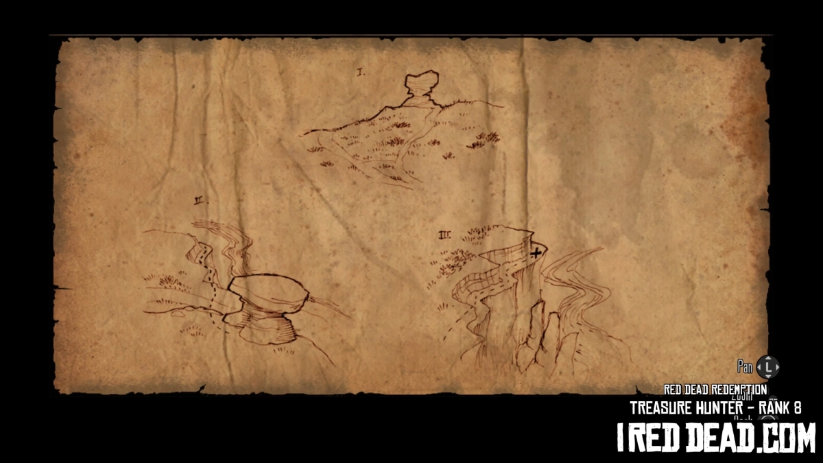 Red Dead Redemption Treasure Hunter Rank 8 Map