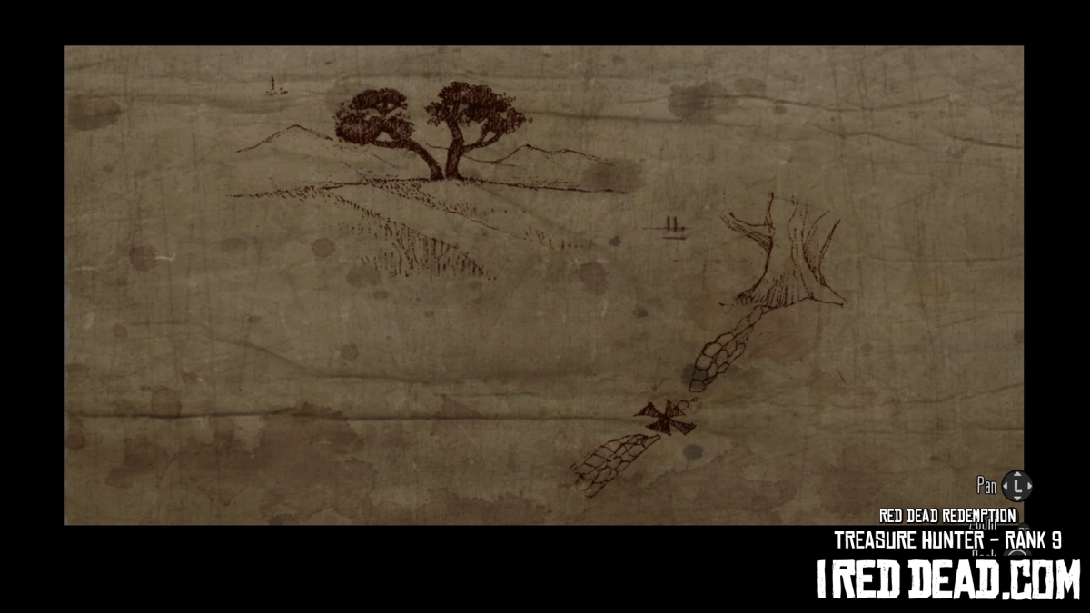 Red Dead Redemption Treasure Hunter Rank 9 Map