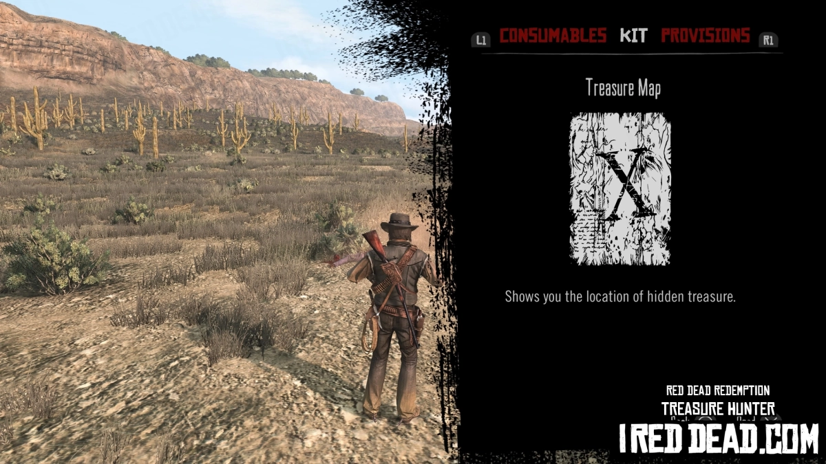 Red Dead Redemption Treasure Map