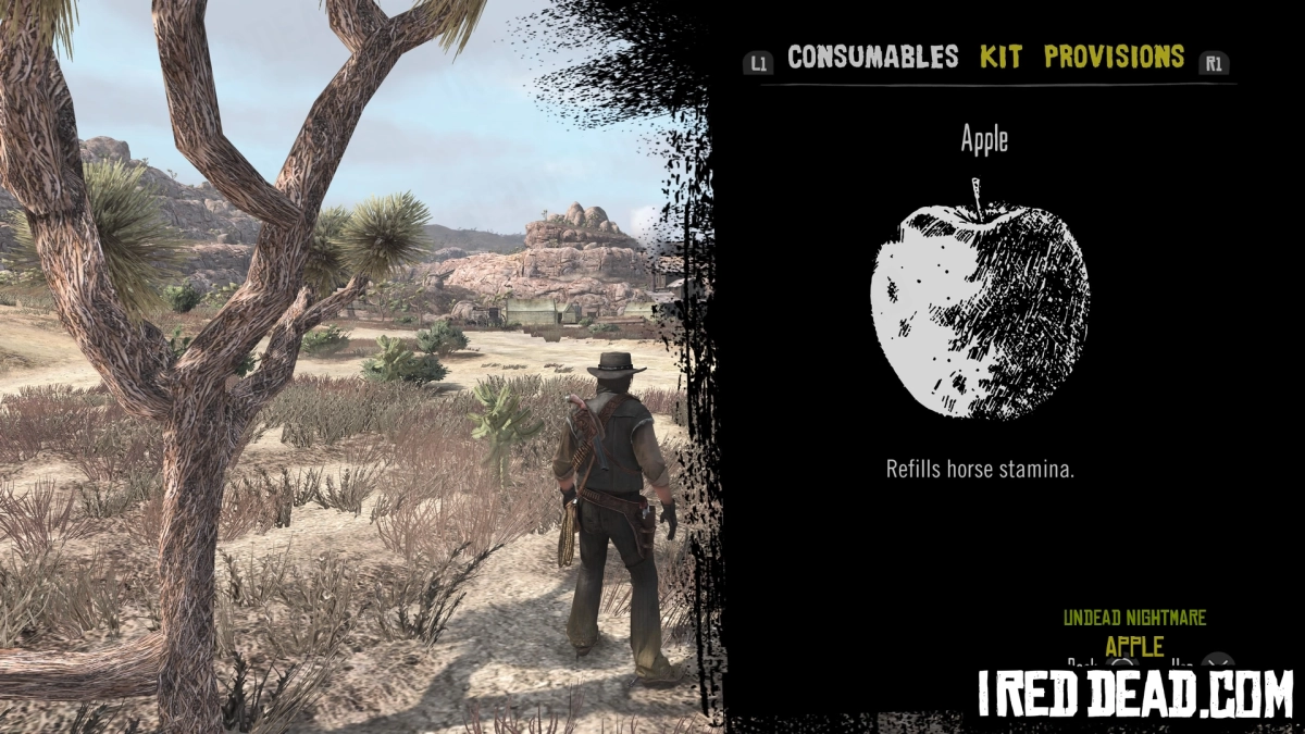 Red Dead Redemption Undead Nightmare Consumables Apple