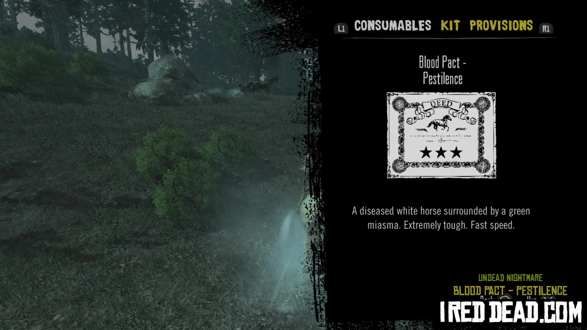 Red Dead Redemption Undead Nightmare Consumables Blood Pact Pestilence