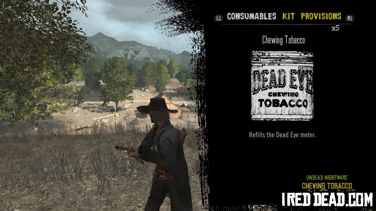 Red Dead Redemption Undead Nightmare Consumables Chewing Tobacco