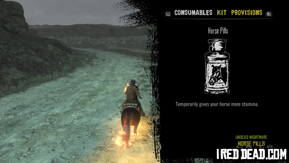 Red Dead Redemption Undead Nightmare Consumables Horse Pills