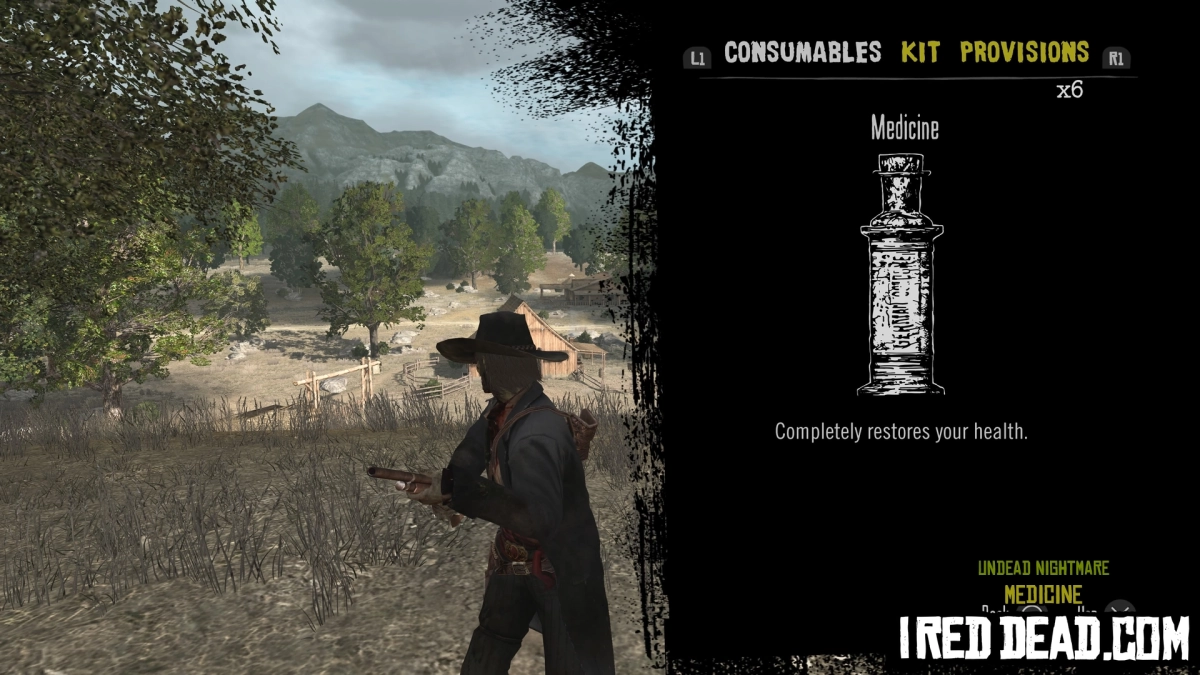 Red Dead Redemption Undead Nightmare Consumables Medicine