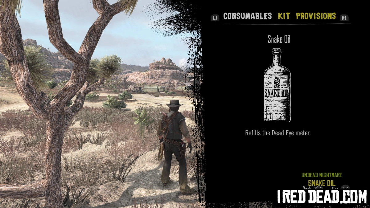 Red Dead Redemption Undead Nightmare Consumables Snake Oil