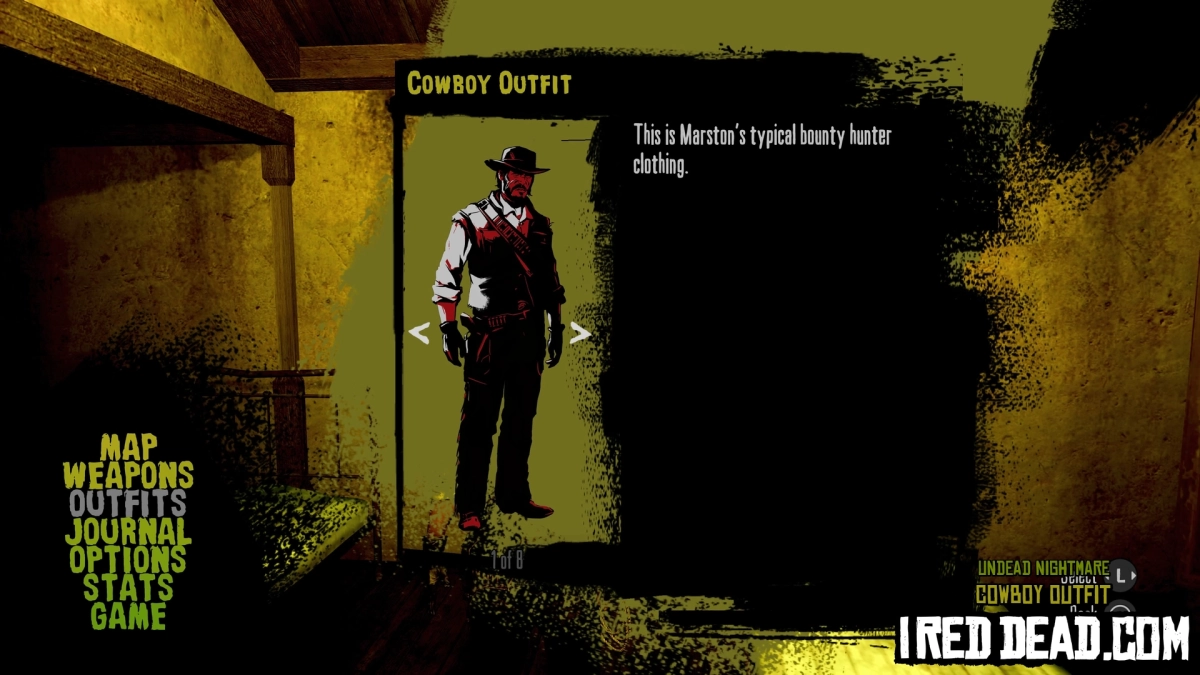 Red Dead Redemption Undead Nightmare Cowboy Outfit Criteria