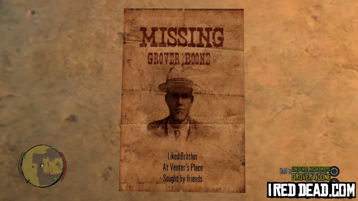 Red Dead Redemption Undead Nightmare Grover Boone 1
