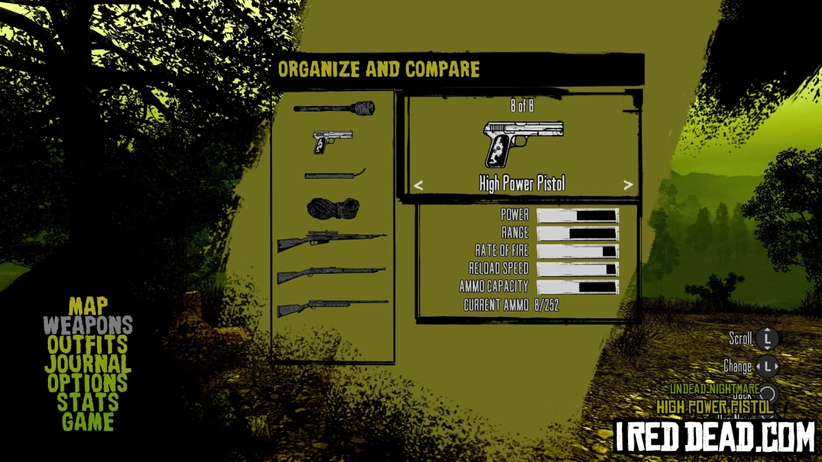 Red Dead Redemption Undead Nightmare High Power Pistol 1