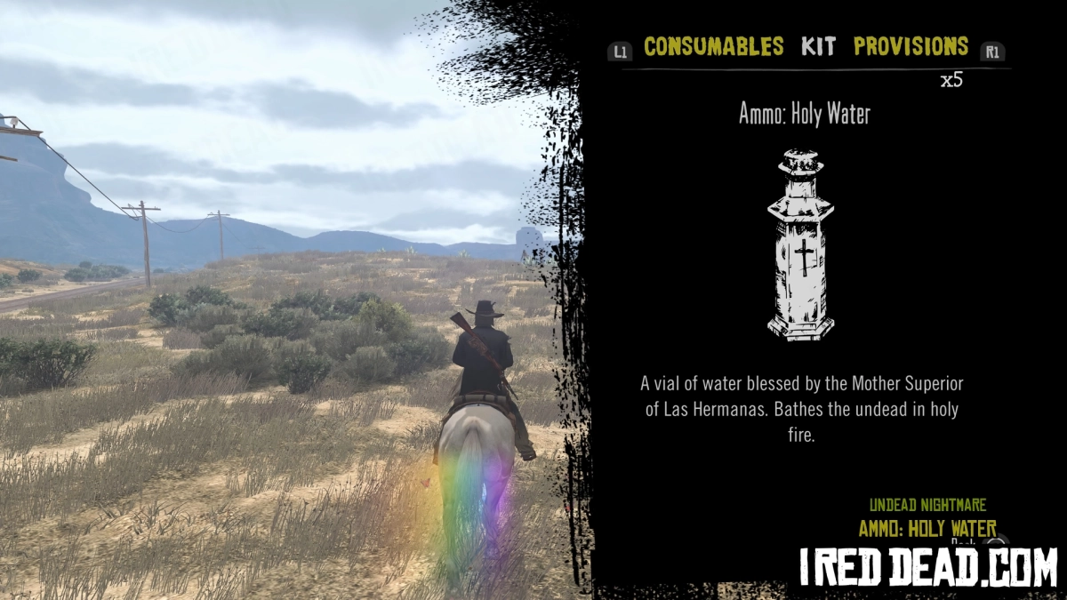 Red Dead Redemption Undead Nightmare Kit Item Ammo Holy Water