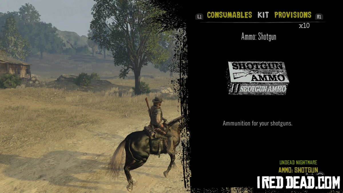 Red Dead Redemption Undead Nightmare Kit Item Ammo Shotgun