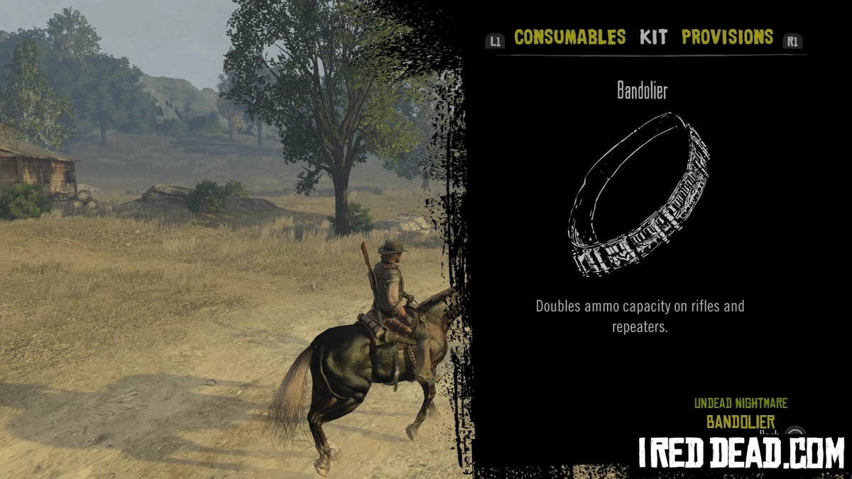 Red Dead Redemption Undead Nightmare Kit Item Bandolier