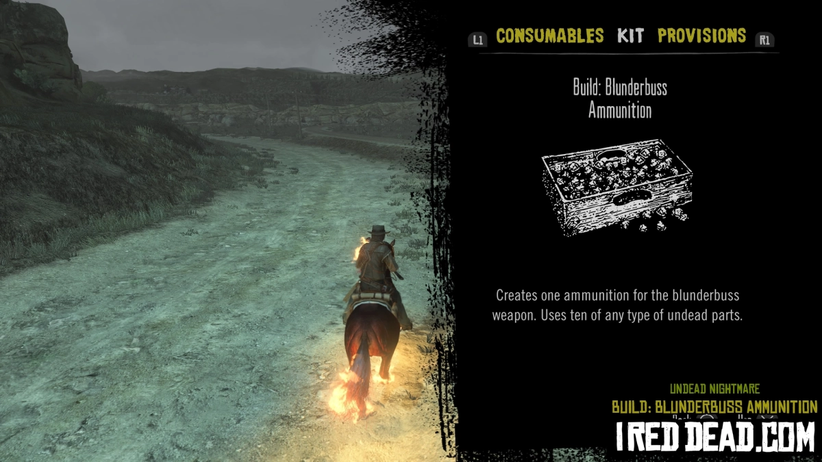 Red Dead Redemption Undead Nightmare Kit Item Build Blunderbuss Ammunition