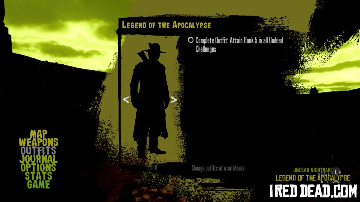 Red Dead Redemption Undead Nightmare Legend Of The Apocalypse Criteria