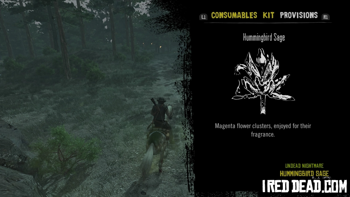 Red Dead Redemption Undead Nightmare Provisions Hummingbird Sage