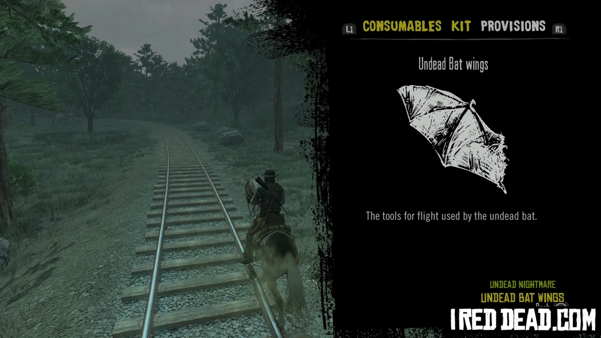 Red Dead Redemption Undead Nightmare Provisions Undead Bat Wings