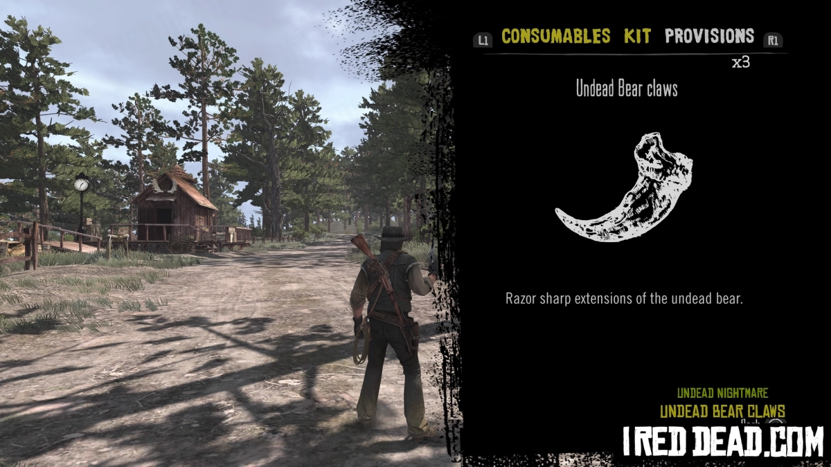 Red Dead Redemption Undead Nightmare Provisions Undead Bear Claws