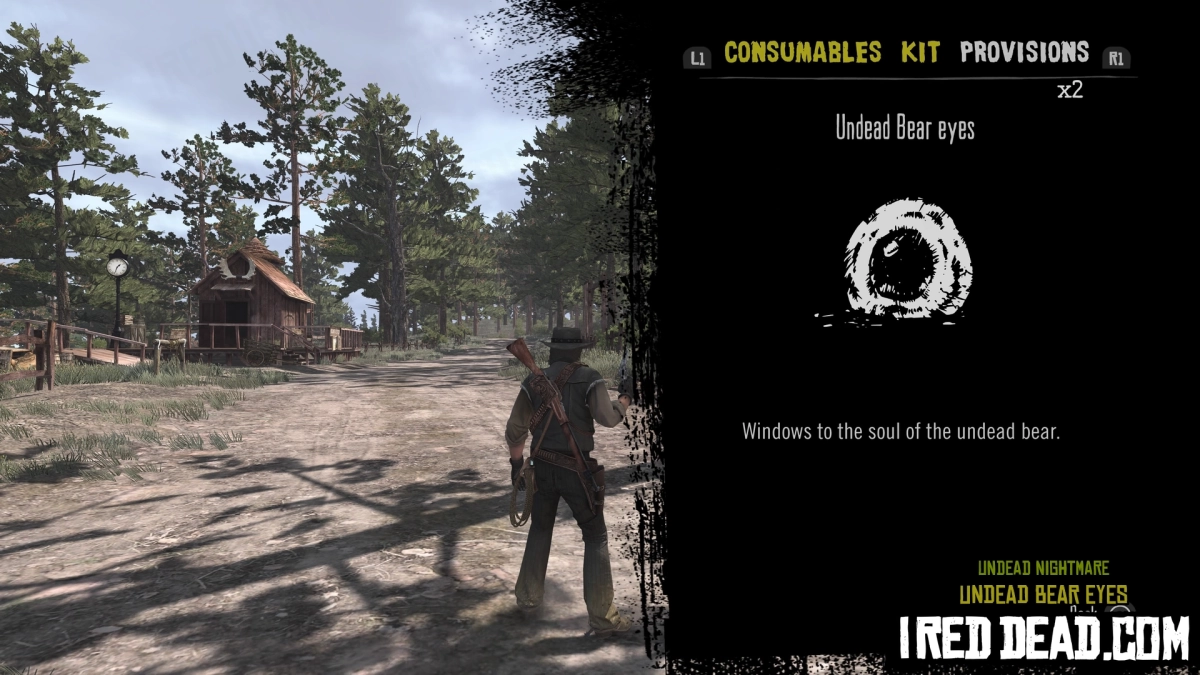 Red Dead Redemption Undead Nightmare Provisions Undead Bear Eyes