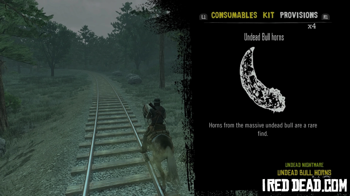 Red Dead Redemption Undead Nightmare Provisions Undead Bull Horns
