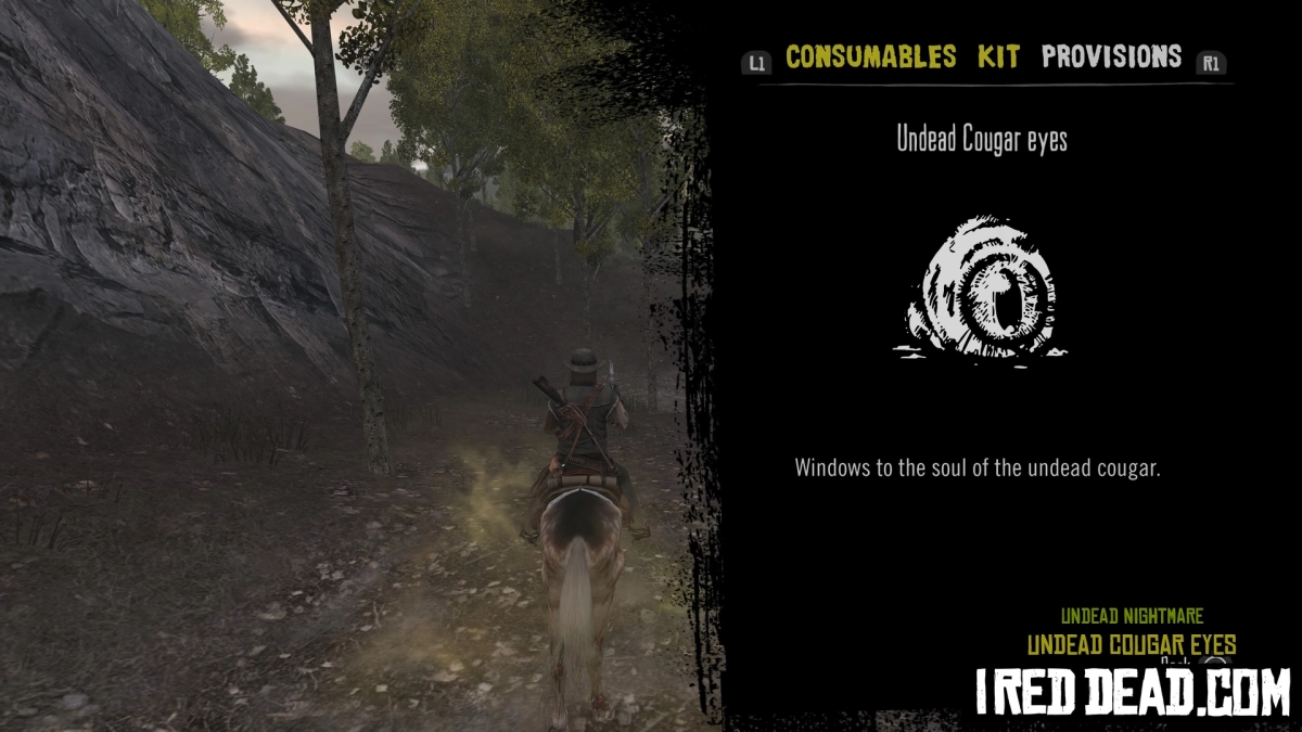 Red Dead Redemption Undead Nightmare Provisions Undead Cougar Eyes