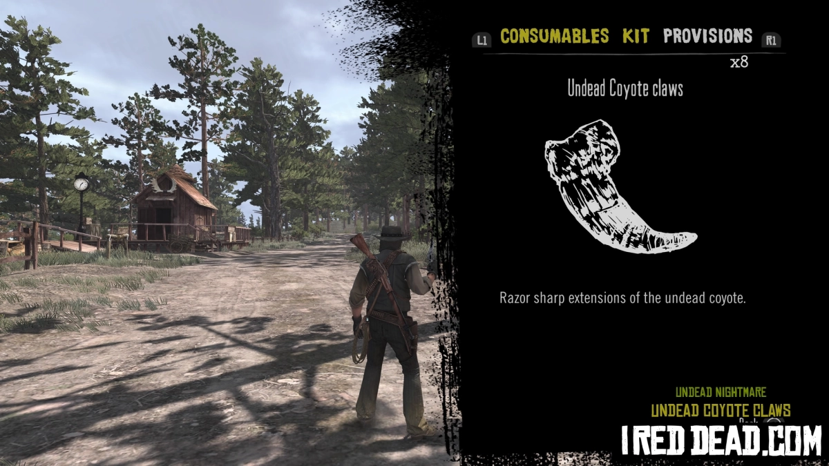 Red Dead Redemption Undead Nightmare Provisions Undead Coyote Claws