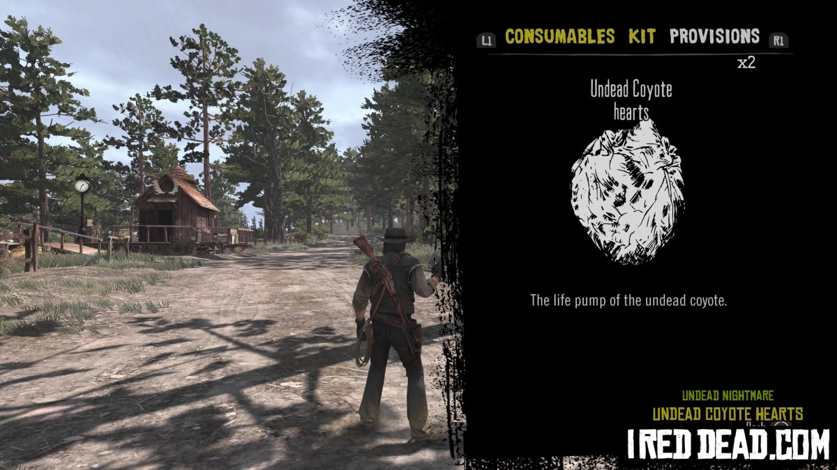 Red Dead Redemption Undead Nightmare Provisions Undead Coyote Hearts