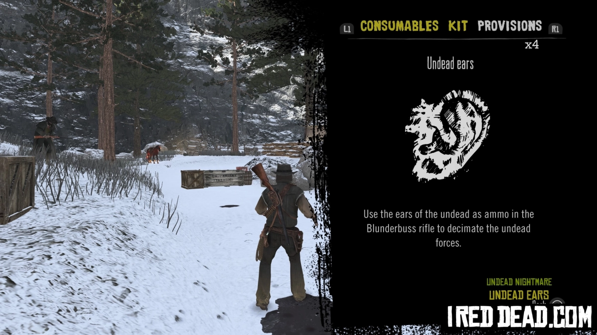Red Dead Redemption Undead Nightmare Provisions Undead Ears