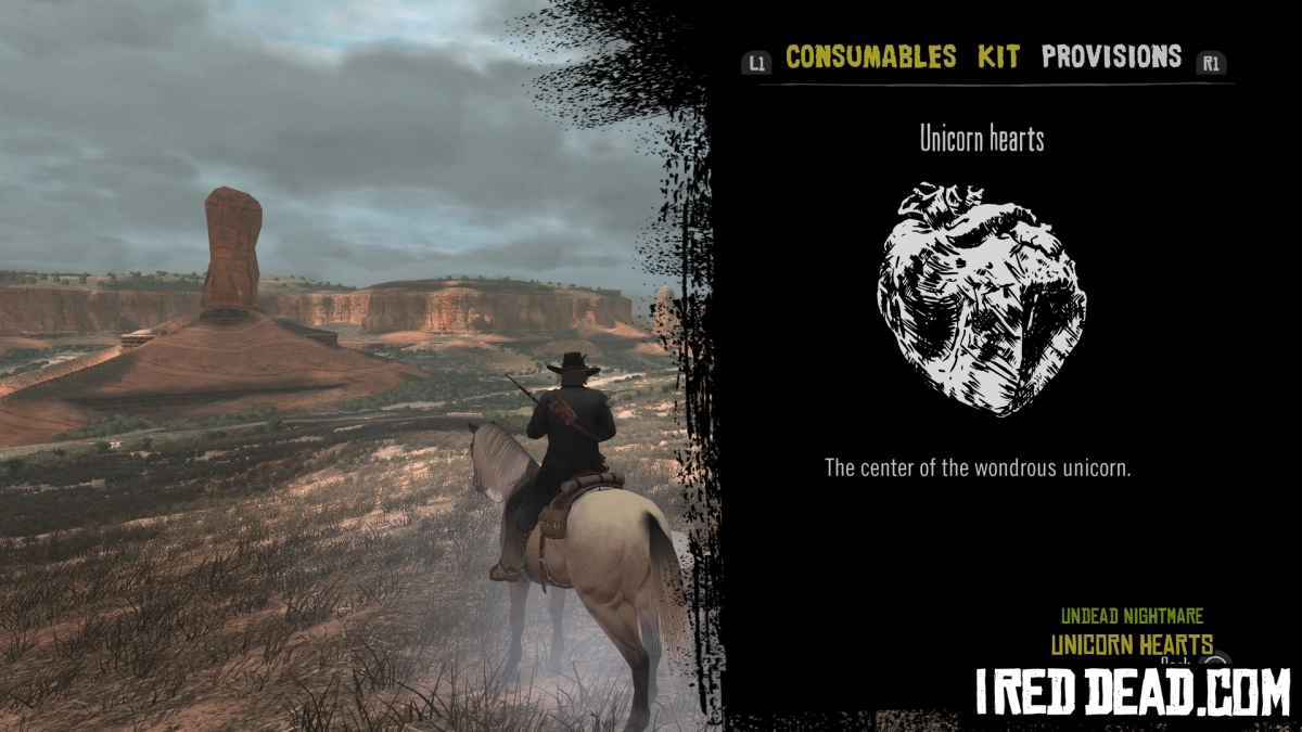 Red Dead Redemption Undead Nightmare Provisions Unicorn Hearts