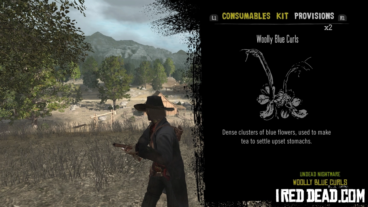 Red Dead Redemption Undead Nightmare Provisions Woolly Blue Curls