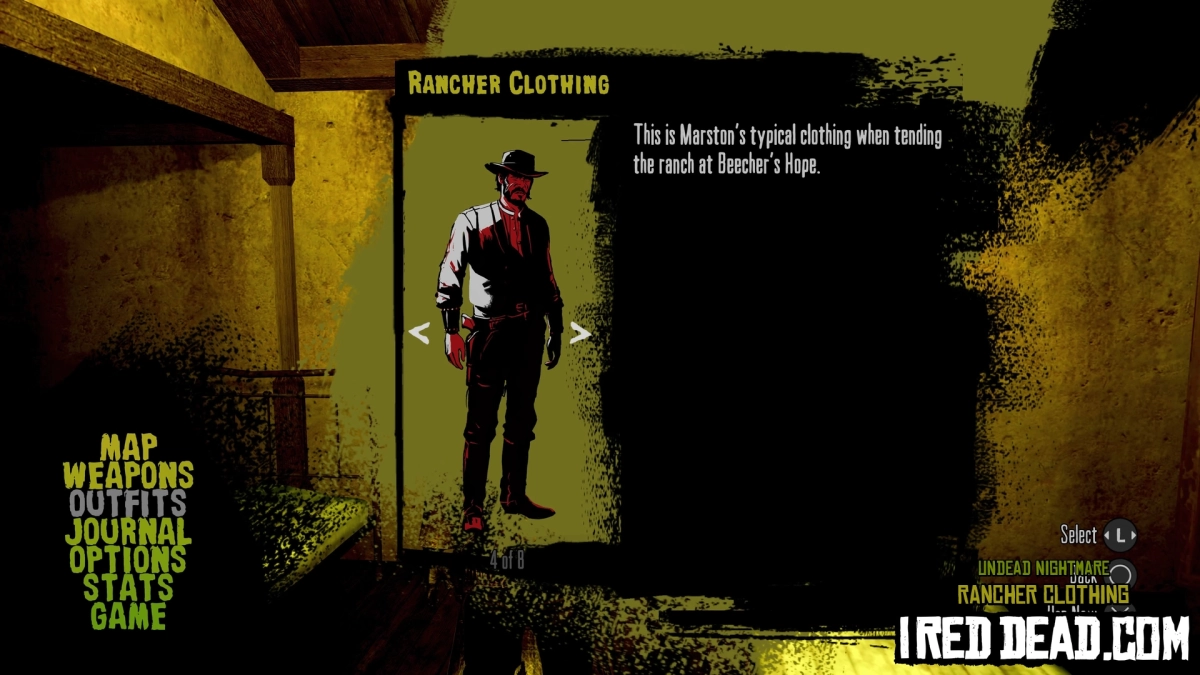 Red Dead Redemption Undead Nightmare Rancher Clothing Criteria
