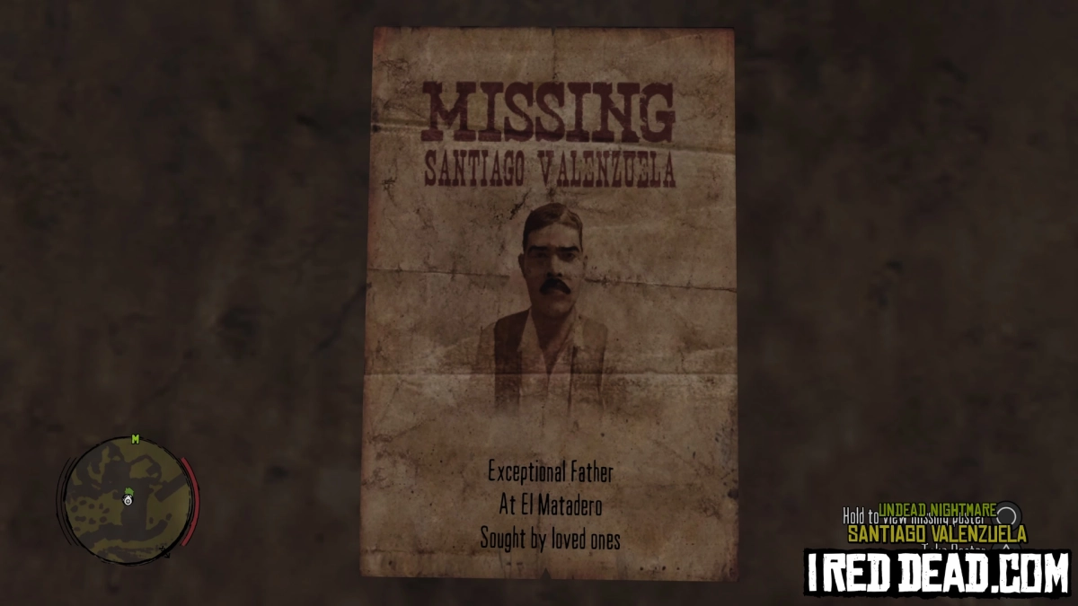 Red Dead Redemption Undead Nightmare Santiago Valenzuela 1