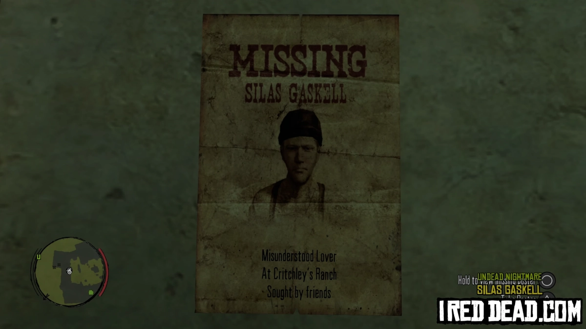 Red Dead Redemption Undead Nightmare Silas Gaskell 1