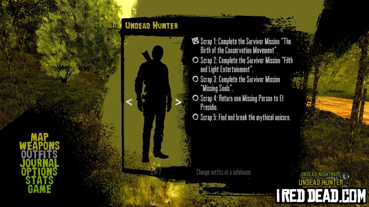 Red Dead Redemption Undead Nightmare Undead Hunter Criteria